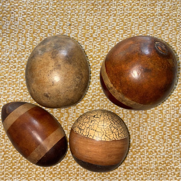 Home Decor Other - Dyed Gourds with seeds. Set Of 4. Shakes.